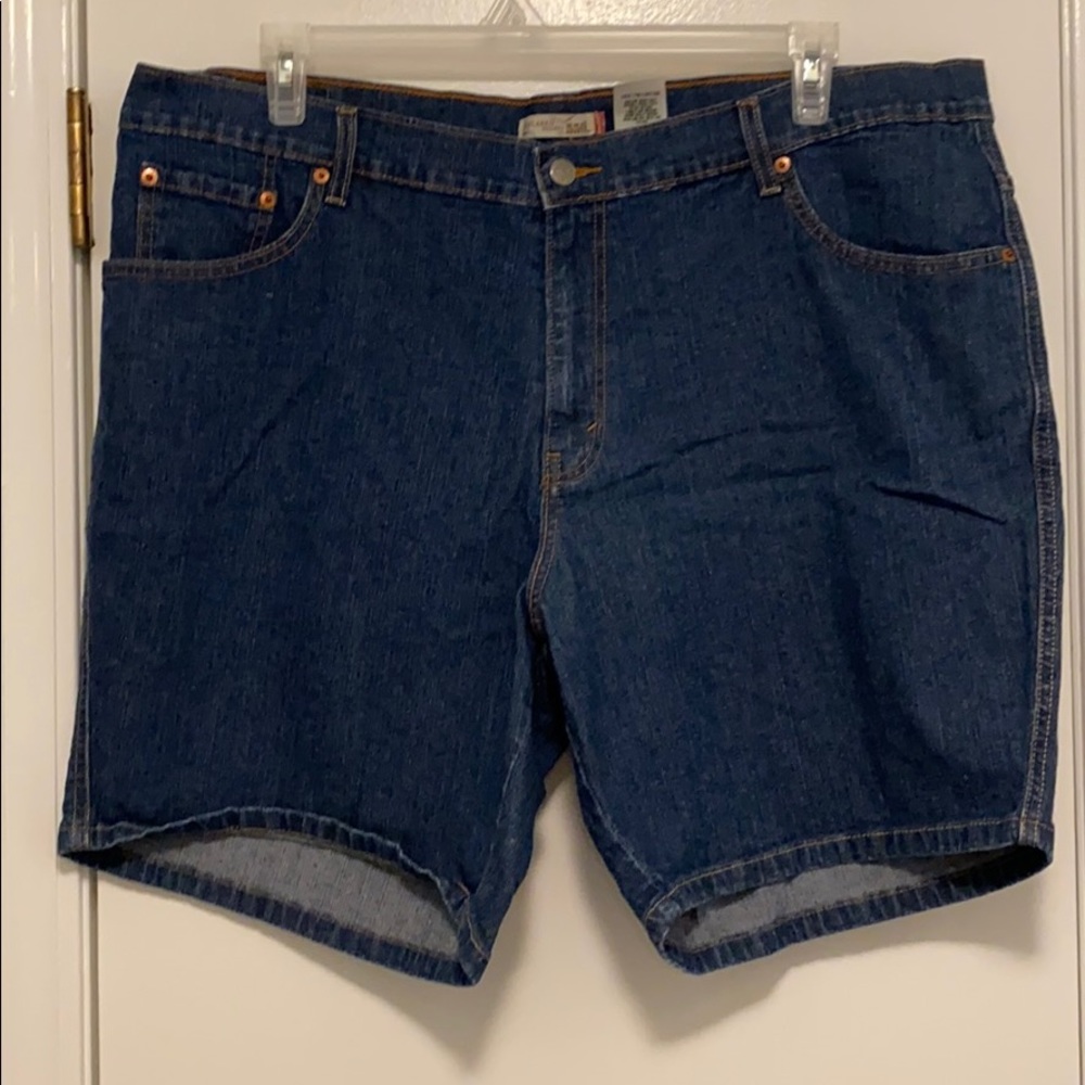 Levi Jean Shorts Dark Blue Sz 22